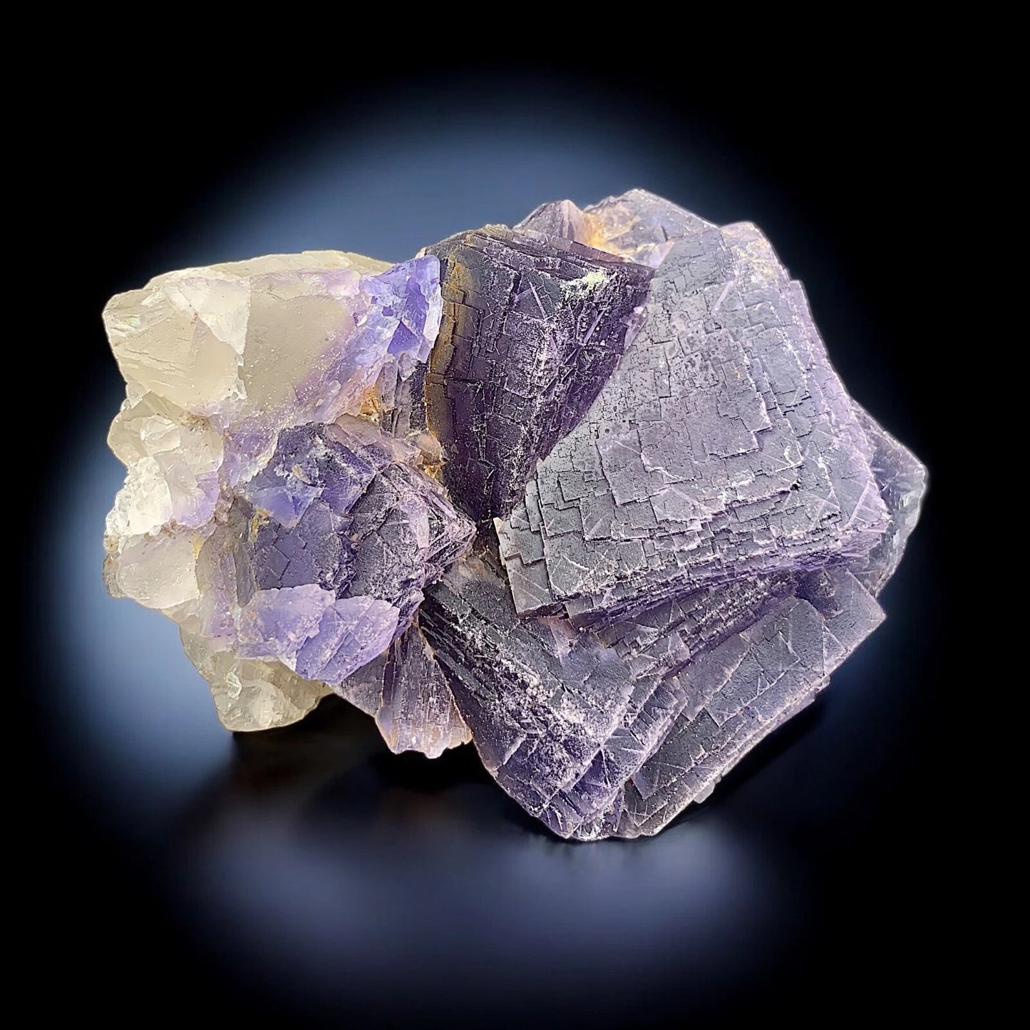 Natural Cubic Fluorite Cluster Mineral Specimen - from Balochistan, Pakistan