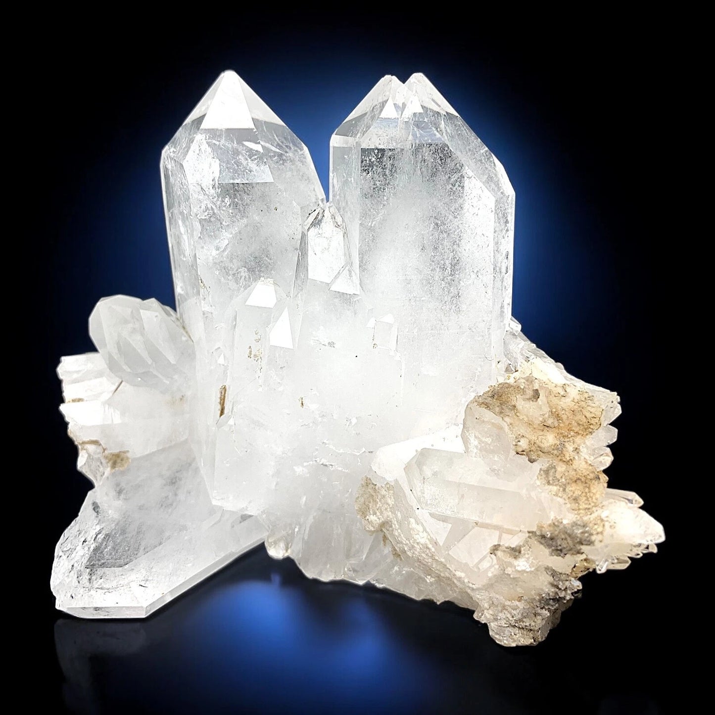 Faden Quartz Crystal Cluster Mineral Specimen - from Zhob, Balochistan, Pakistan