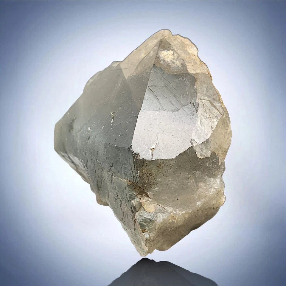 Riebeckite Quartz Crystal Cluster Mineral Specimen - From Zagi Mts., Pakistan