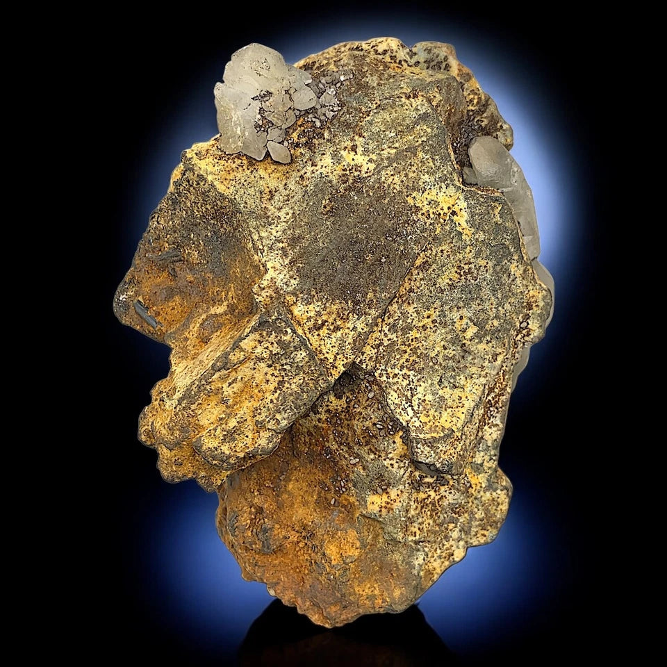 Titanite (Sphene) Crystals with Calcite & Amphibole – Mineral Specimen from Zagi Mountains, Pakistan