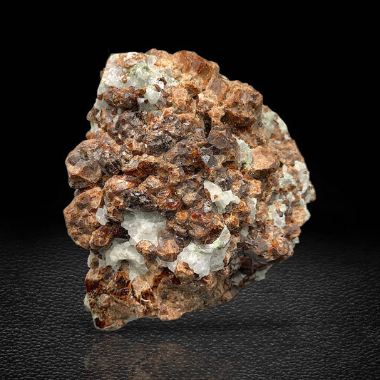 Almandine Garnet Crystals Cluster on Matrix Natural Mineral Specimen From Bajaur, Pakistan