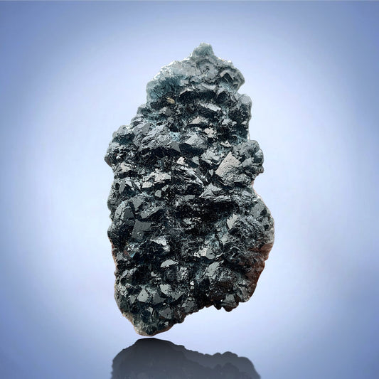 Rare Blue Riebeckite Included Quartz Crystal Mineral Specimen - Zagi Mts., KPK, Pakistan