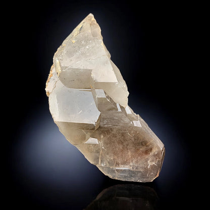 Black Rutile included Quartz Mineral Specimen - from Zagi Mts., KPK, Pakistan