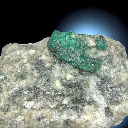 Natural Emerald Crystal Cluster on Matrix – Swat Valley Pakistan Mineral Specimen