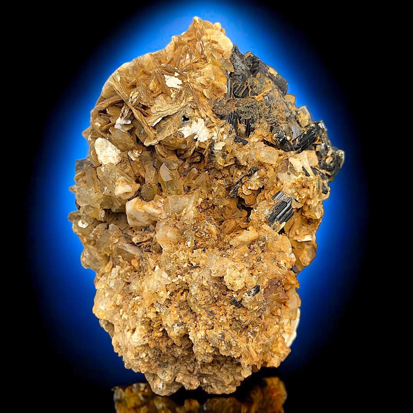 Schorl Tourmaline Crystal with Muscovite on Matrix – Skardu Pakistan Mineral Specimen