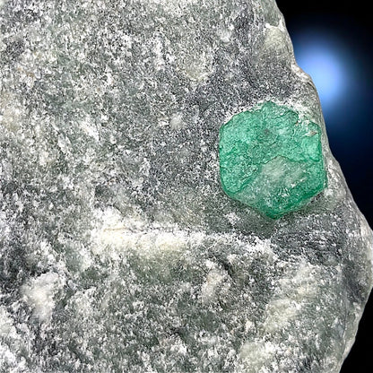 Natural Emerald Crystal Cluster on Matrix – Swat Valley Pakistan Mineral Specimen