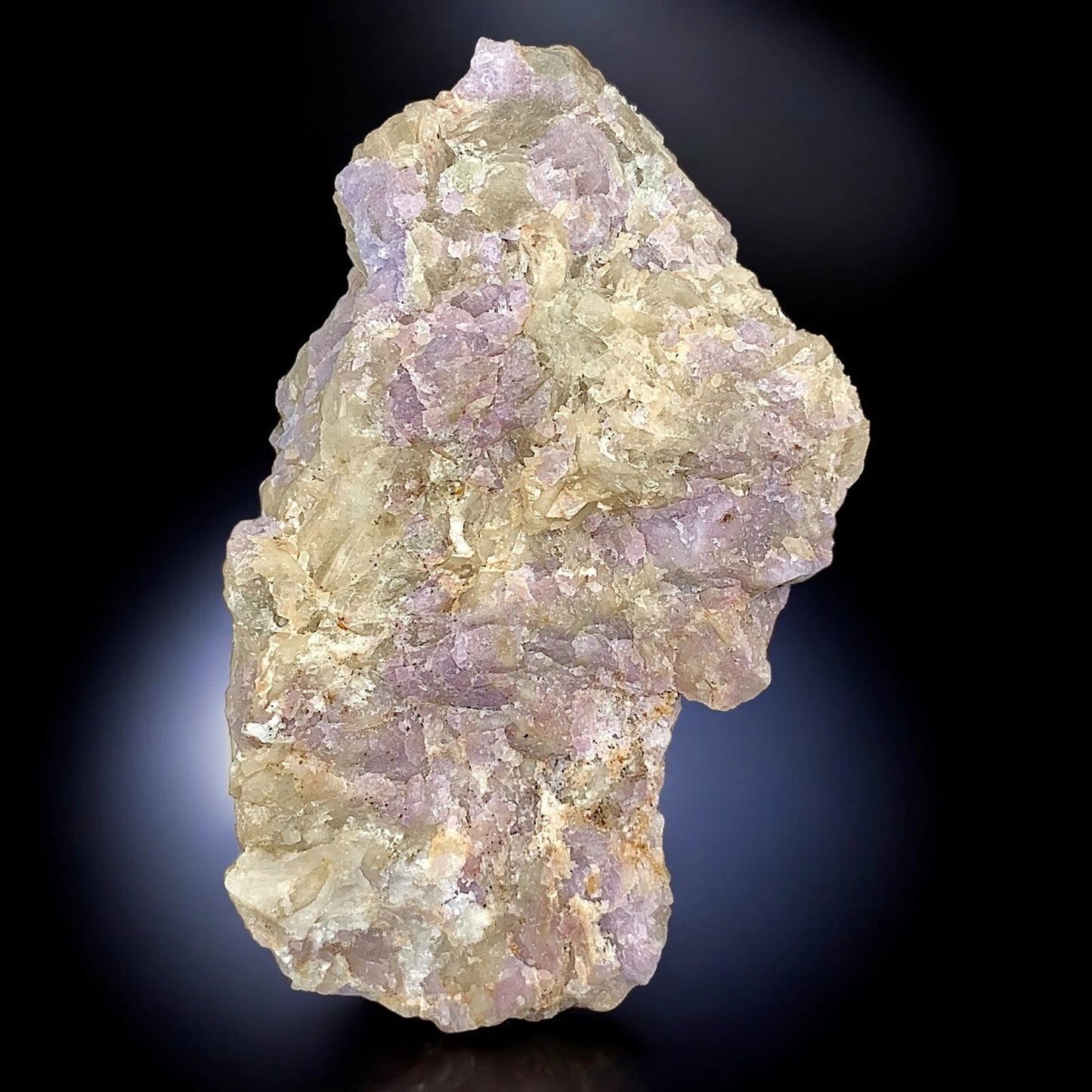 Fluorescent Hackmanite on Calcite Matrix – Rare Mineral Specimen from Afghanistan