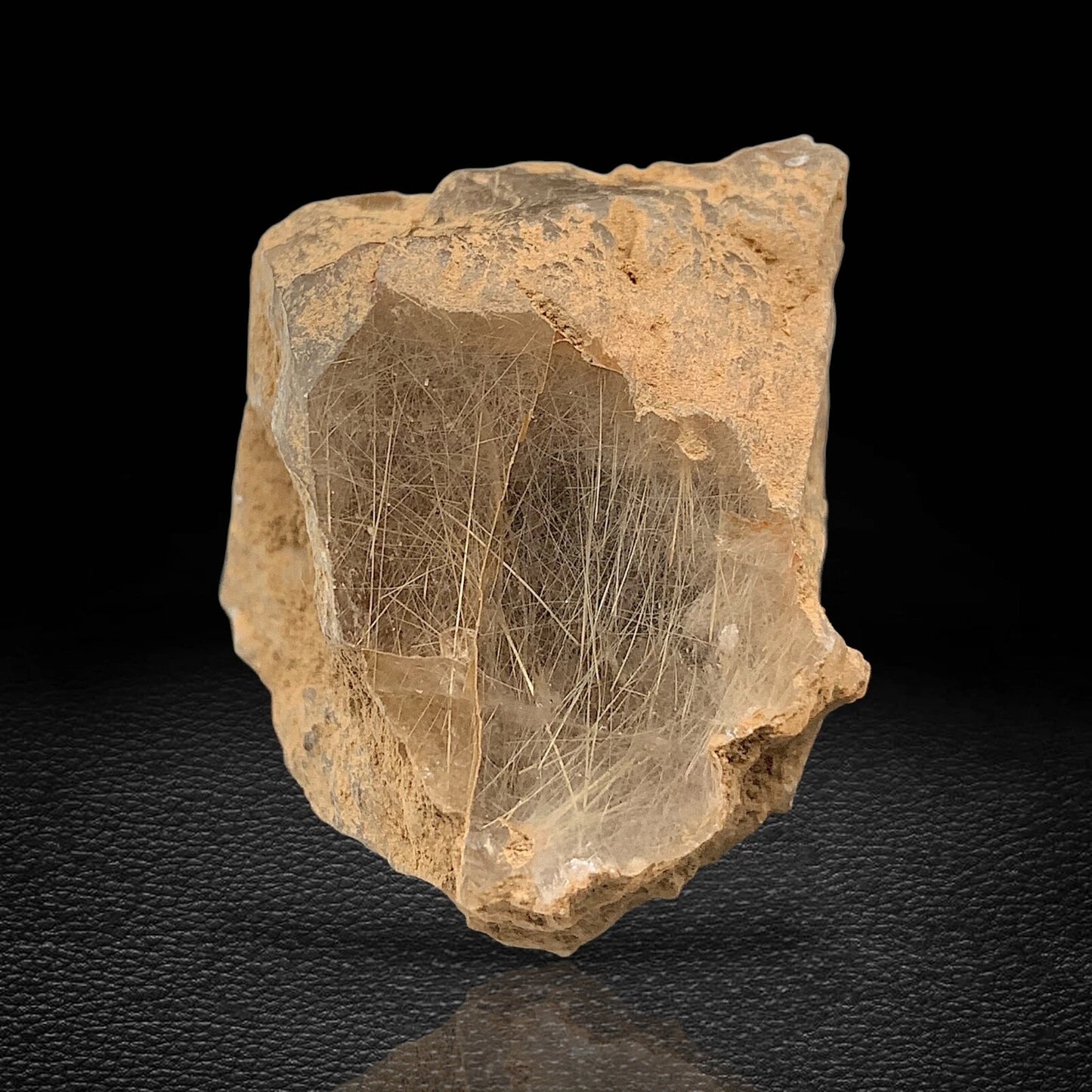 Rare Golden Rutile Quartz Crystal Mineral Specimen - from Zagi Mts, KPK, Paistan