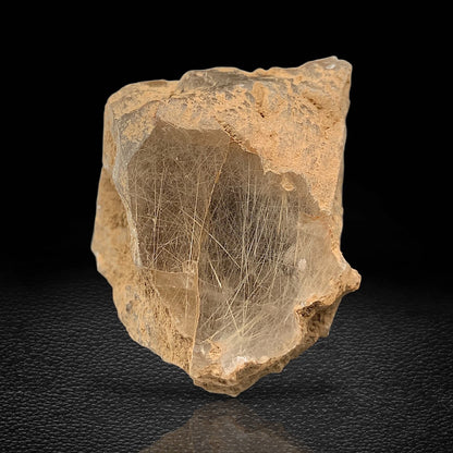Rare Golden Rutile Quartz Crystal Mineral Specimen - from Zagi Mts, KPK, Paistan