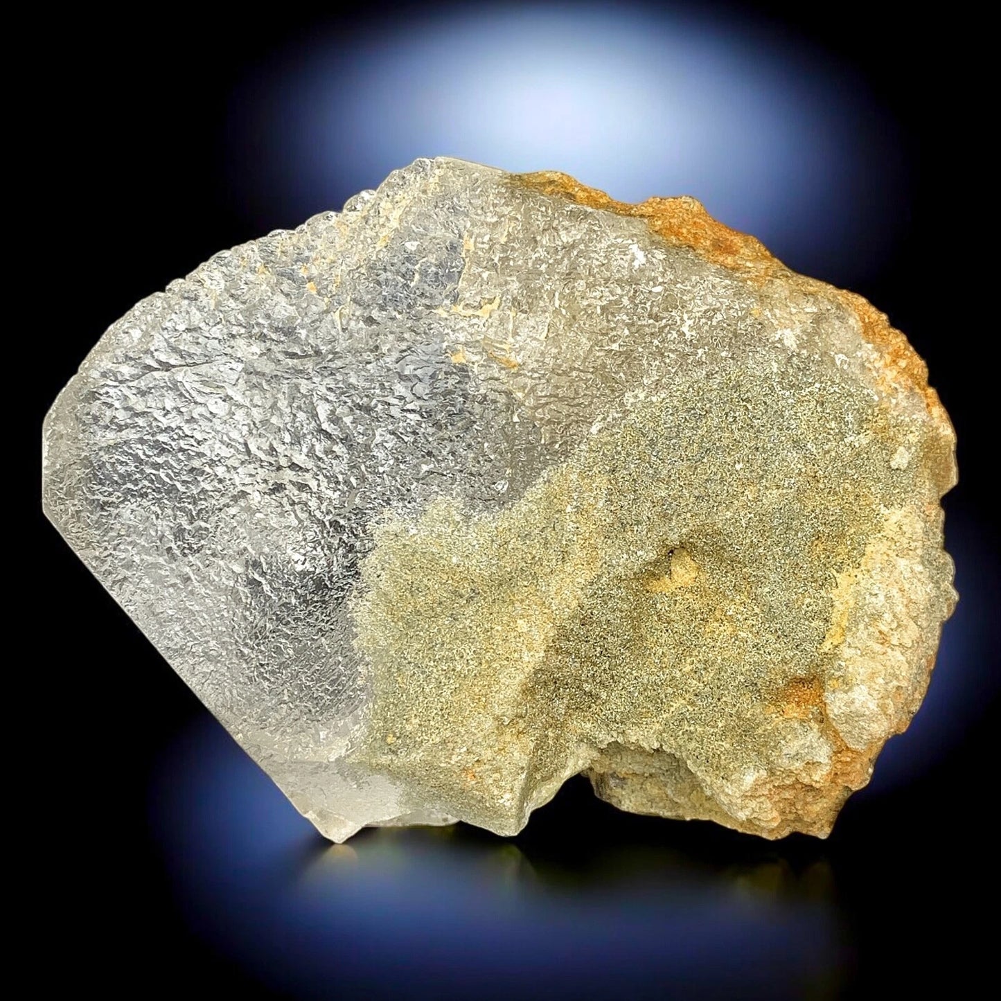 Etched Clear Calcite Gem Crystal with Chlorine Inclusions - Skardu, Pakistan