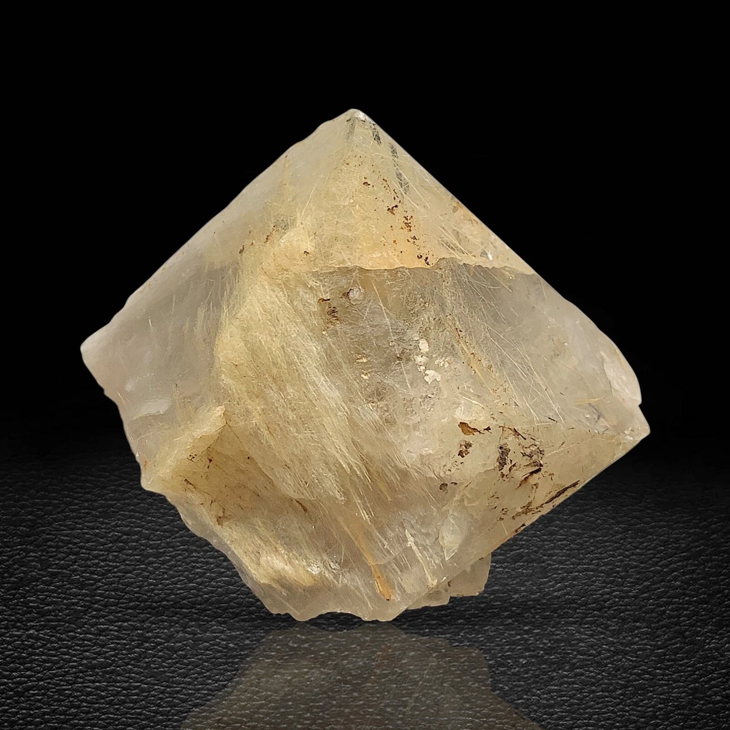 Rare Golden Rutile Quartz Crystal Mineral Specimen - from Zagi Mts, KPK, Paistan