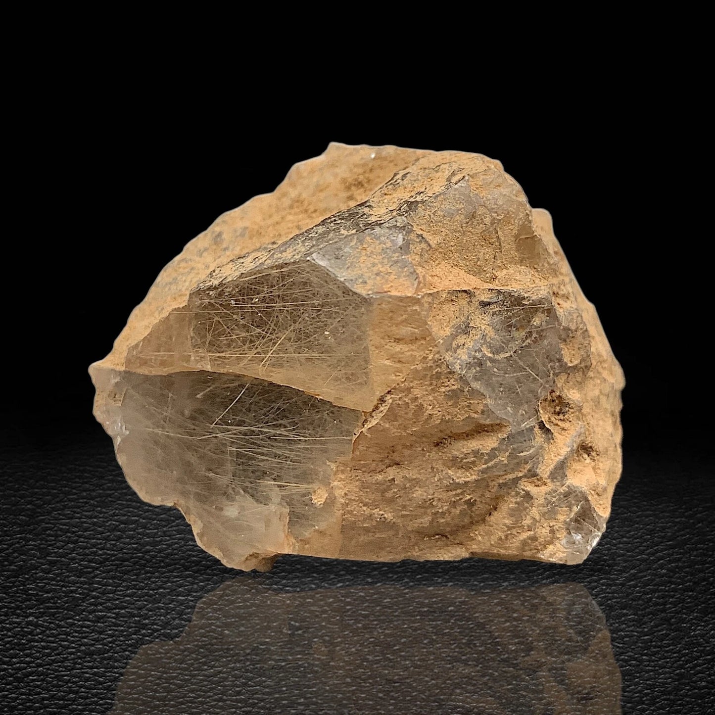Rare Golden Rutile Quartz Crystal Mineral Specimen - from Zagi Mts, KPK, Paistan