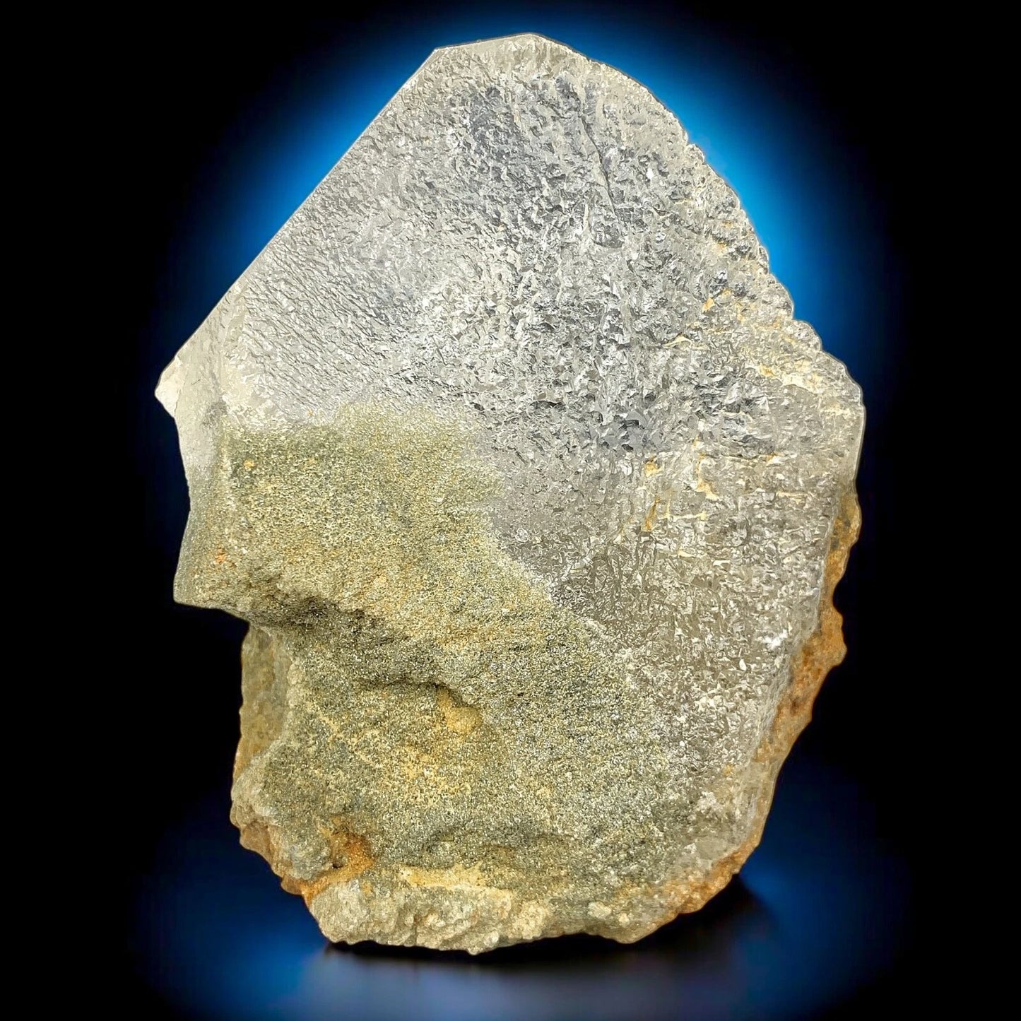Etched Clear Calcite Gem Crystal with Chlorine Inclusions - Skardu, Pakistan