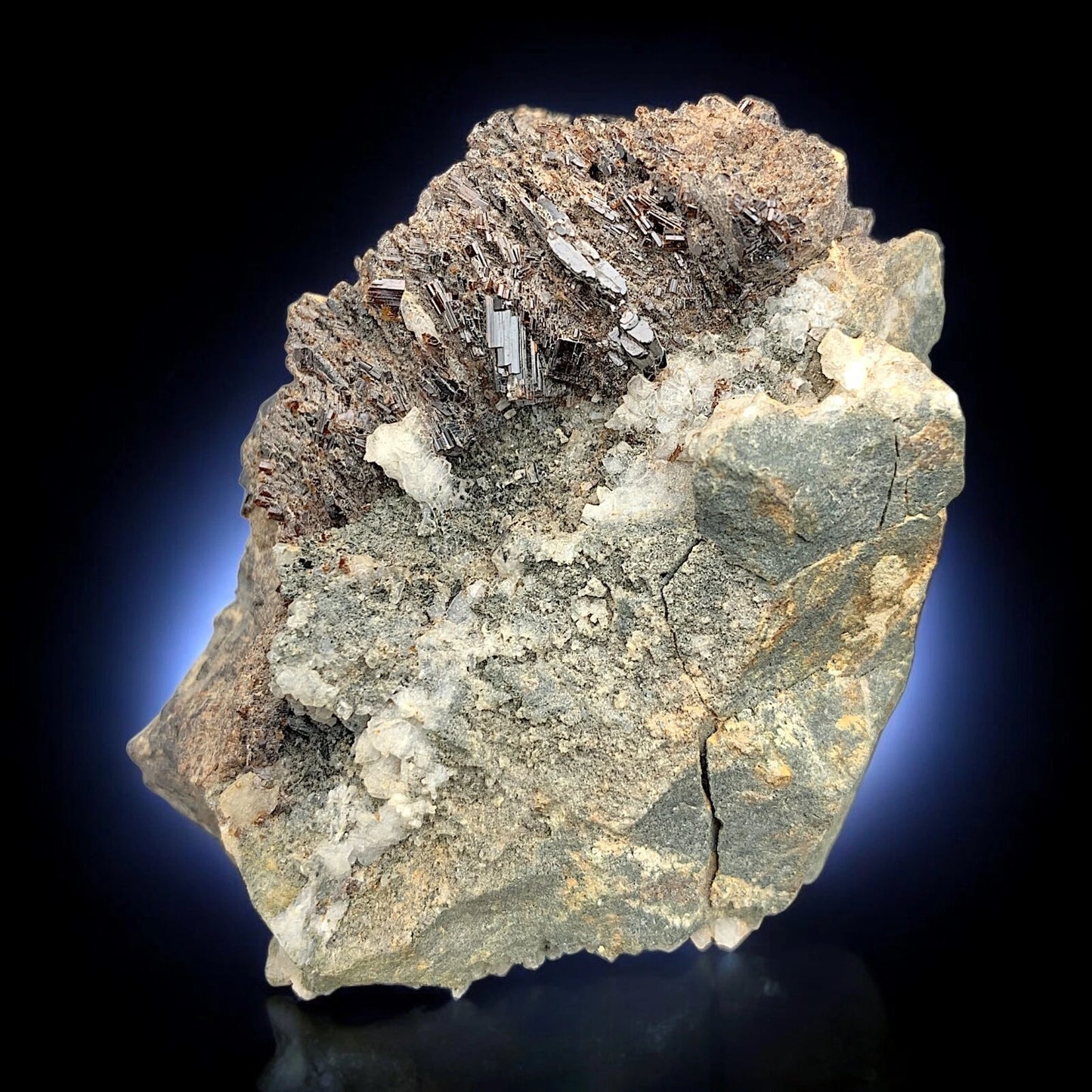 Red Vesuvianite Crystals on Matrix - Rare Mineral Specimen from Skardu, Pakistan