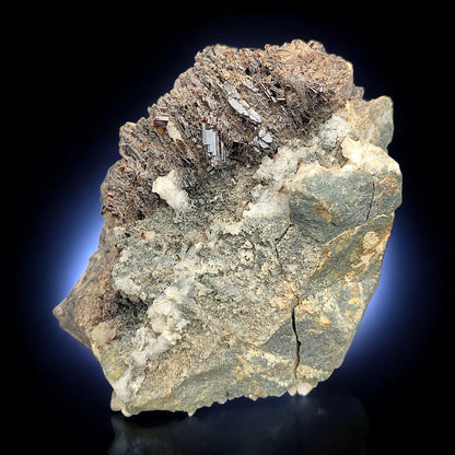 Red Vesuvianite Crystals on Matrix - Rare Mineral Specimen from Skardu, Pakistan