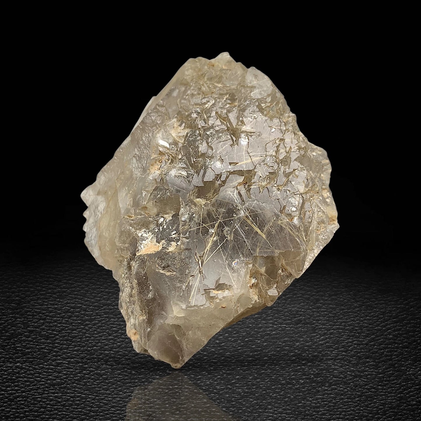 Rare Golden Rutile Quartz Crystal Mineral Specimen - from Zagi Mts, KPK, Paistan
