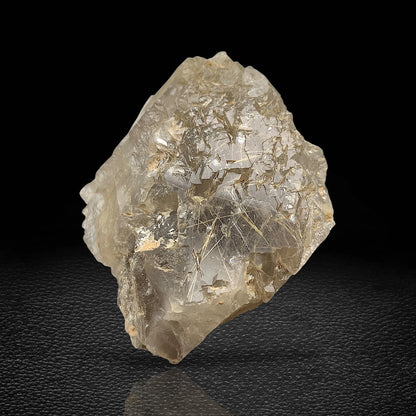 Rare Golden Rutile Quartz Crystal Mineral Specimen - from Zagi Mts, KPK, Paistan