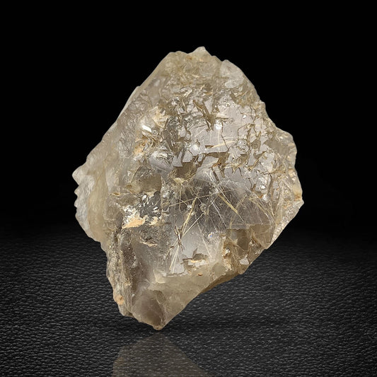 Rare Golden Rutile Quartz Crystal Mineral Specimen - from Zagi Mts, KPK, Paistan