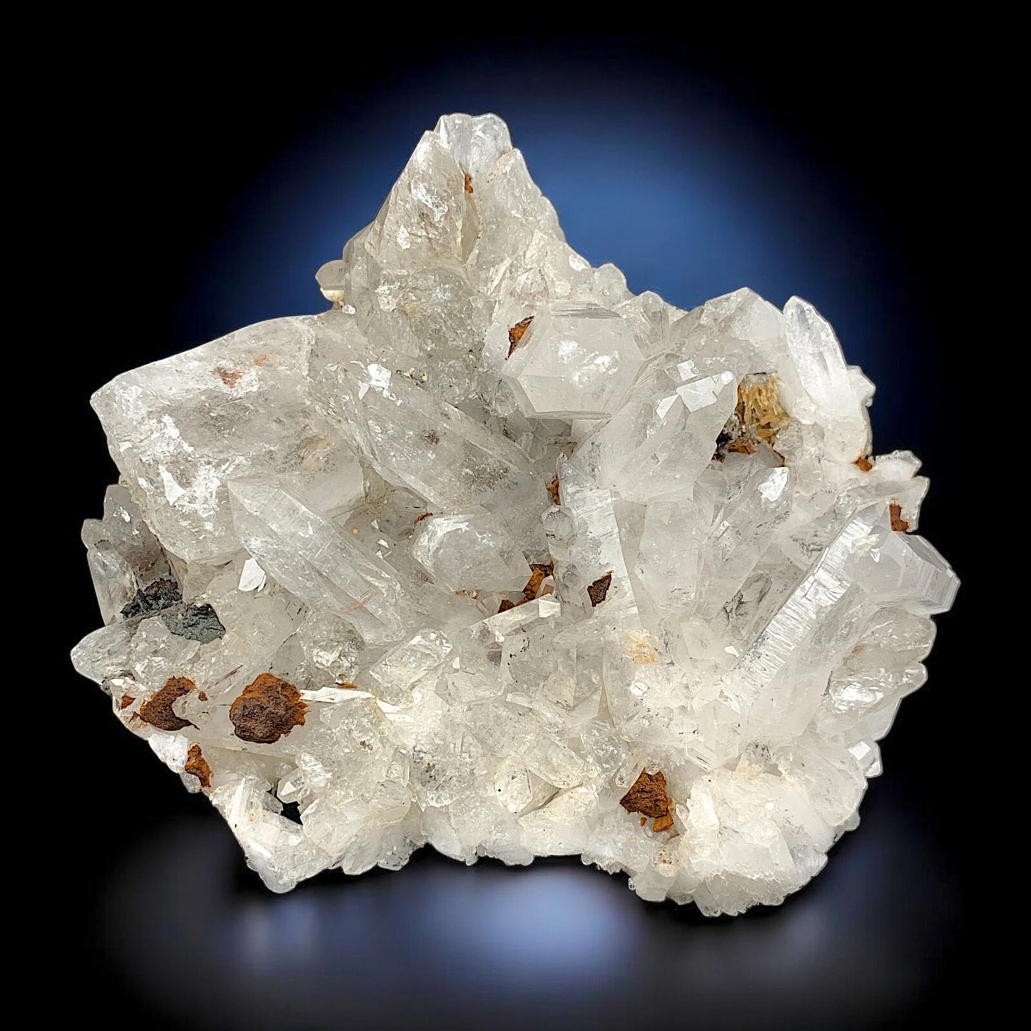 Natural Siderite on Quartz Mineral Specimen - from Zhob, Balochistan, Pakistan