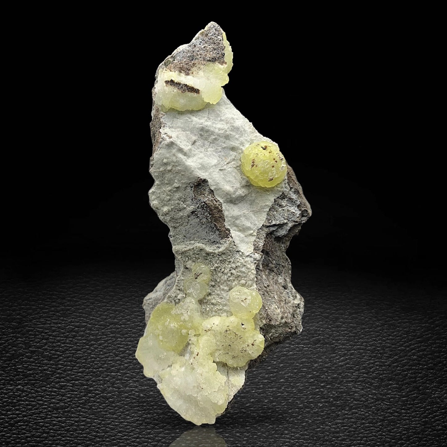 Vibrant Yellow Brucite Natural Crystal Specimen from Balochistan, Pakistan
