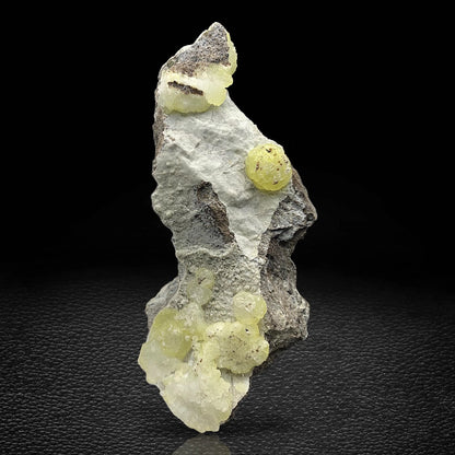 Vibrant Yellow Brucite Natural Crystal Specimen from Balochistan, Pakistan