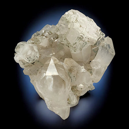 Black Rutile Included Quartz on Matrix – Mineral Specimen from Zagi Mountains, Pakistan