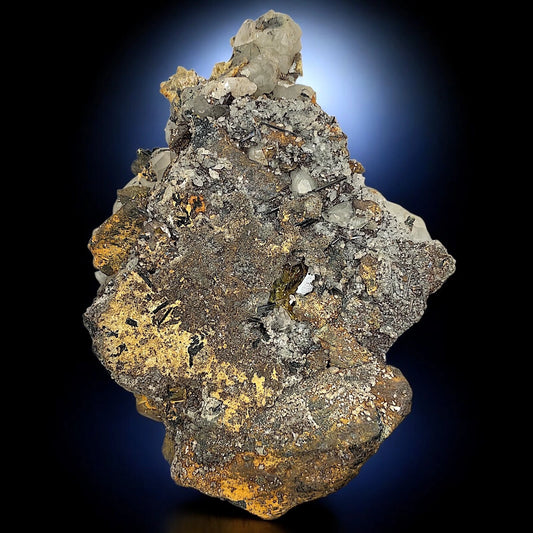 Titanite (Sphene) Crystals with Calcite & Amphibole – Zagi Mts, Pakistan