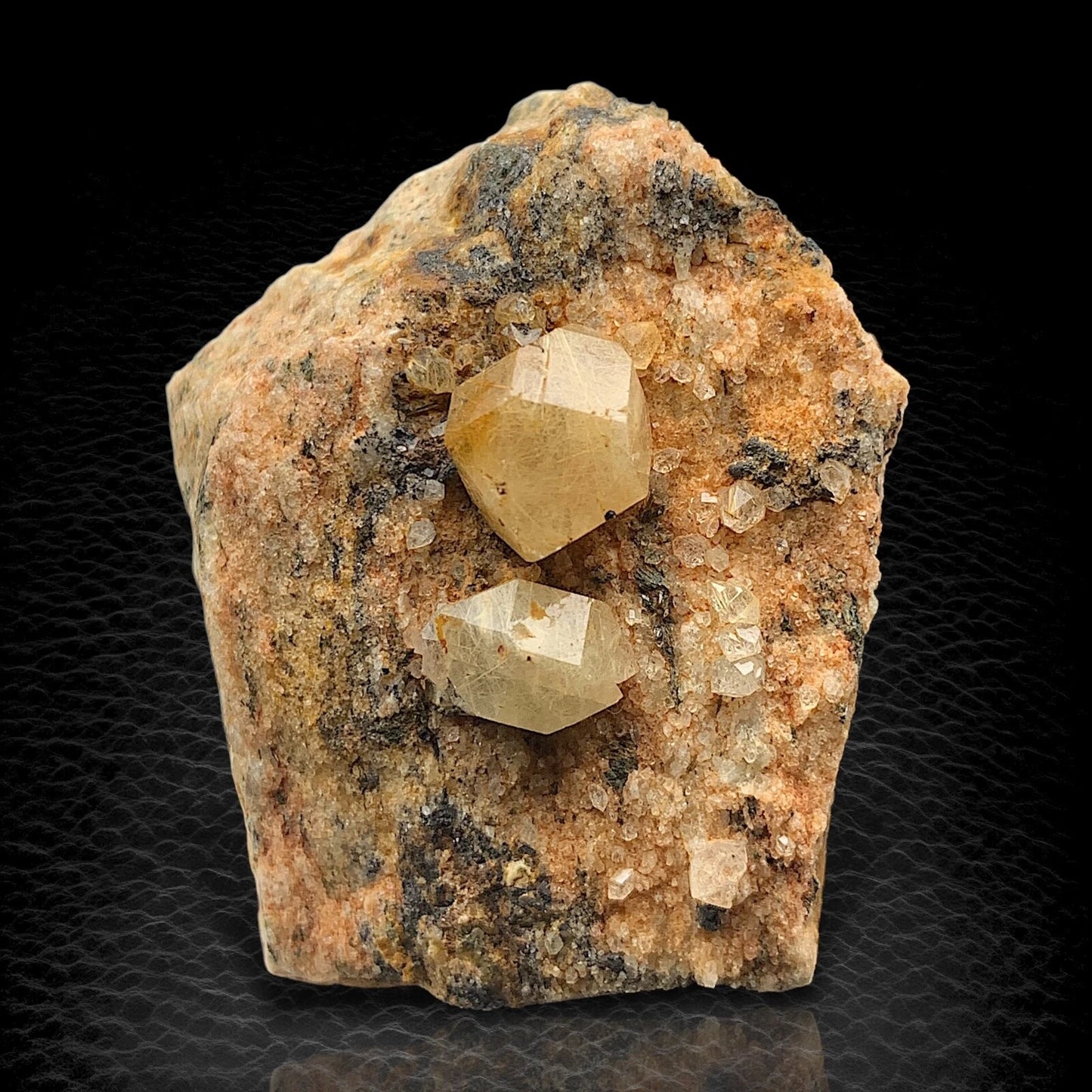 Rare Golden Rutile Quartz Crystal Mineral Specimen - from Zagi Mts, KPK, Paistan