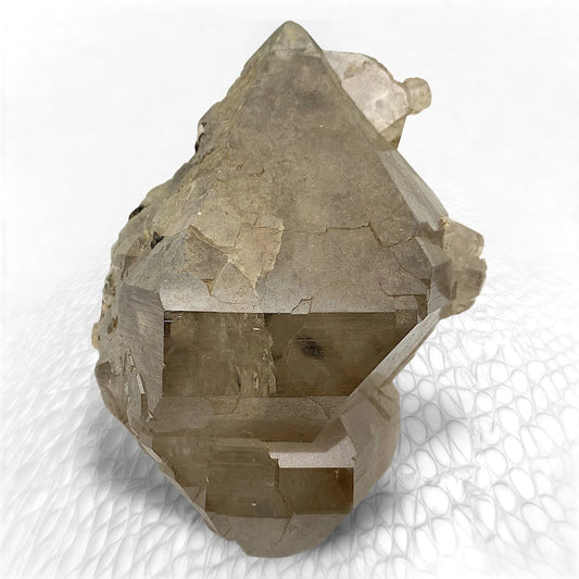 Pink Apatite Crystals on Quartz Natural Mineral Specimen from Paprok Afghanistan
