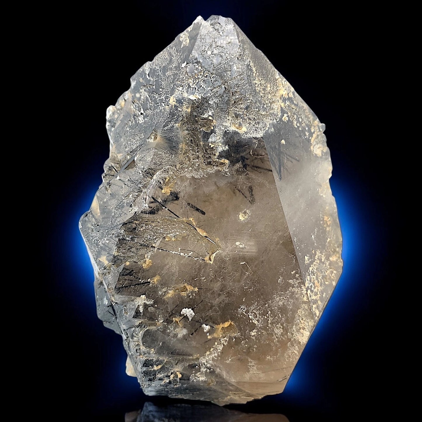 Rare Rutilated Smoky Quartz Crystal Cluster - Zagi Mountain Mineral Specimen, Pakistan