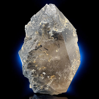 Rare Rutilated Smoky Quartz Crystal Cluster - Zagi Mountain Mineral Specimen, Pakistan