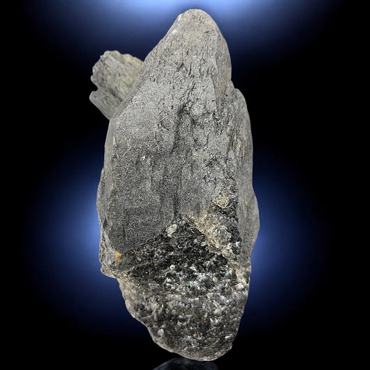 Black Rutile included Quartz Mineral Specimen - from Zagi Mts., KPK, Pakistan