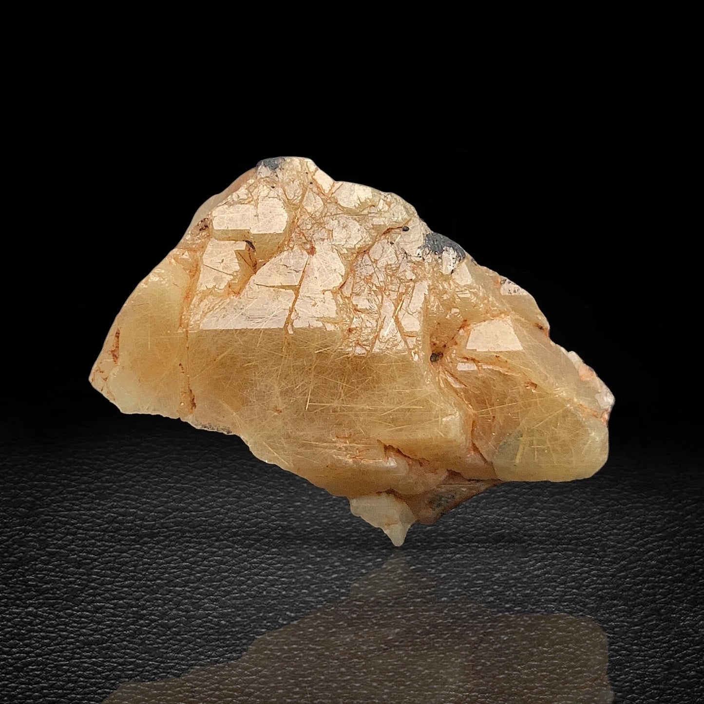 Rare Golden Rutile Quartz Crystal Mineral Specimen - from Zagi Mts, KPK, Paistan