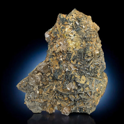 Rare Allanite with Xenotime and Green Titanite on Matrix – Zagi Mountains Pakistan Mineral Specimen