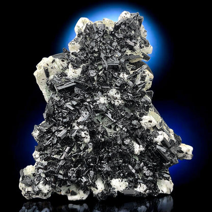 Schorl Tourmaline Crystal with Albite Mineral Specimen - Skardu, Pakistan