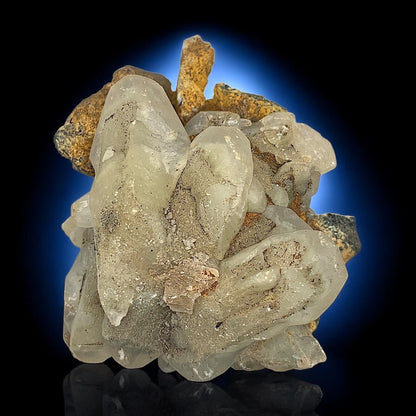 Titanite (Sphene) Crystals with Calcite & Amphibole – Mineral Specimen from Zagi Mountains, Pakistan