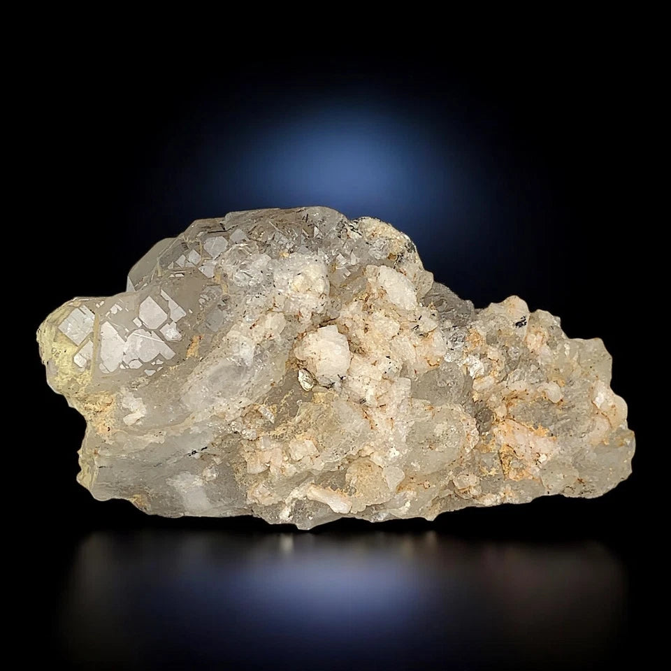 Black Rutile with Quartz on Matrix Mineral Specimen - from Zagi Mts., Pakistan