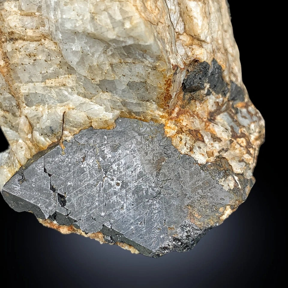 Rare Hematite Crystal on Matrix Mineral Specimen - from Balochistan, Pakistan