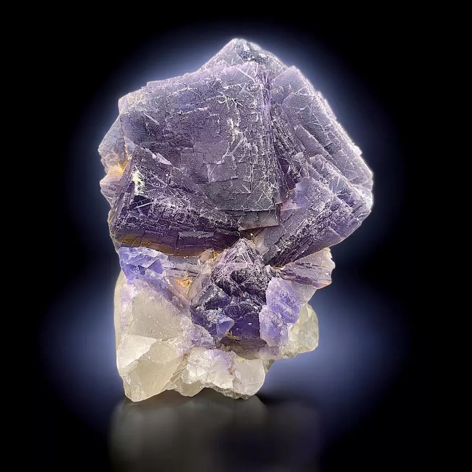 Natural Cubic Fluorite Cluster Mineral Specimen - from Balochistan, Pakistan