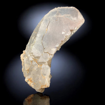 Black Rutile included Quartz Mineral Specimen - from Zagi Mts., KPK, Pakistan