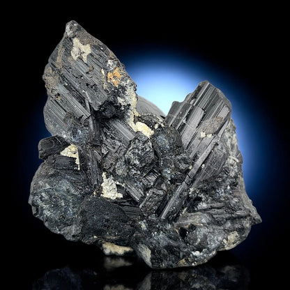 Schorl Tourmaline Crystal with Albite – Skardu Pakistan Black Tourmaline Mineral Specimen