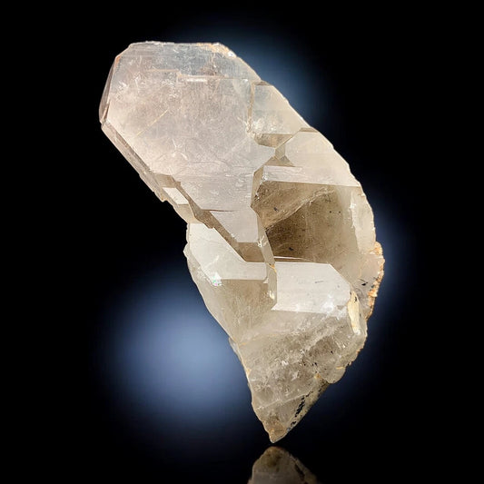 Black Rutile included Quartz Mineral Specimen - from Zagi Mts., KPK, Pakistan