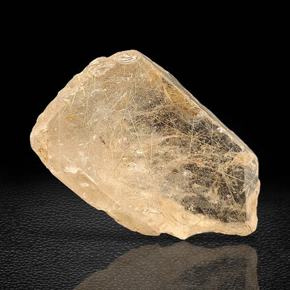 Rare Golden Rutile Quartz Crystal Mineral Specimen - from Zagi Mts, KPK, Paistan
