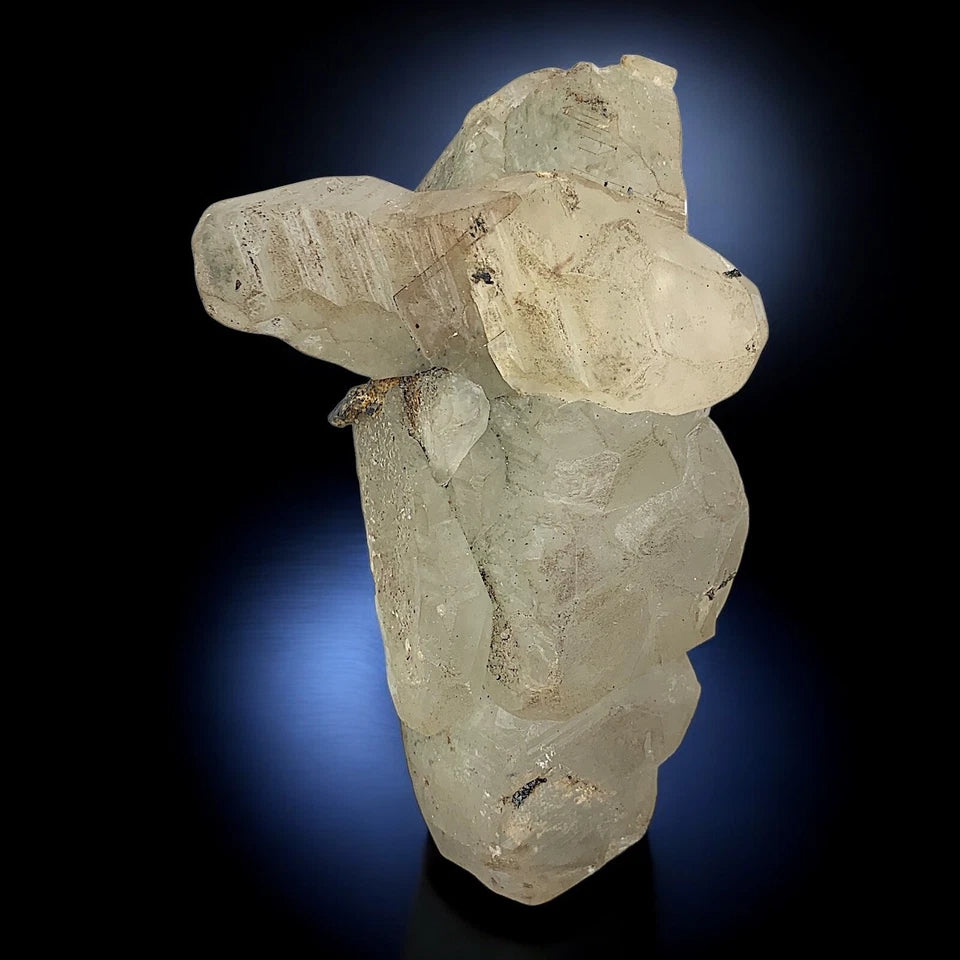 Natural Calcite Crystals Cluster with Amphibole Specimen – from Zagi, Pakistan