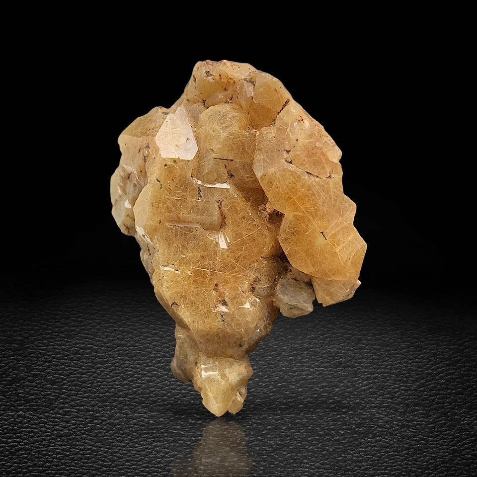 Rare Golden Rutile Quartz Crystal Mineral Specimen - from Zagi Mts, KPK, Paistan