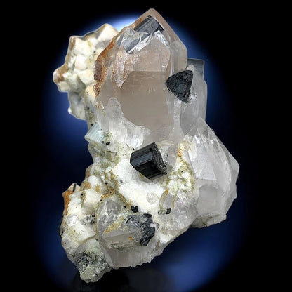 Schorl with Quartz from Shigar Valley, Skardu Distt, Gilgit-Baltistan, Pakistan