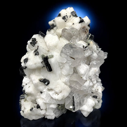 Schorl Tourmaline Crystal with Albite Mineral Specimen - Skardu, Pakistan