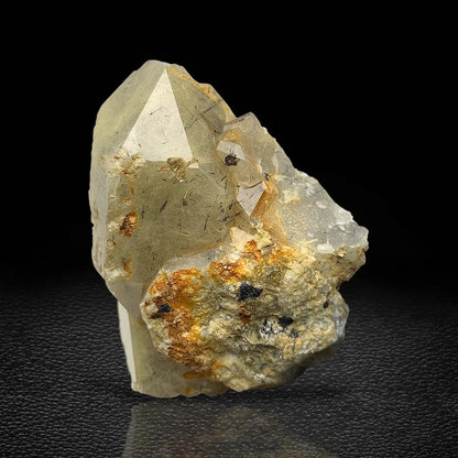 Rare Golden Rutile Quartz Crystal Mineral Specimen - from Zagi Mts, KPK, Paistan