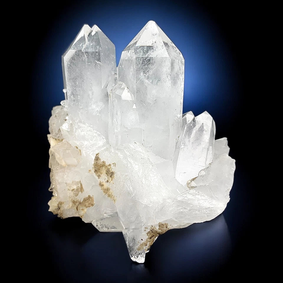 Faden Quartz Crystal Cluster Mineral Specimen - from Zhob, Balochistan, Pakistan