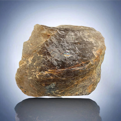 Rare Golden Rutile Quartz Crystal Mineral Specimen - from Zagi Mts, KPK, Paistan